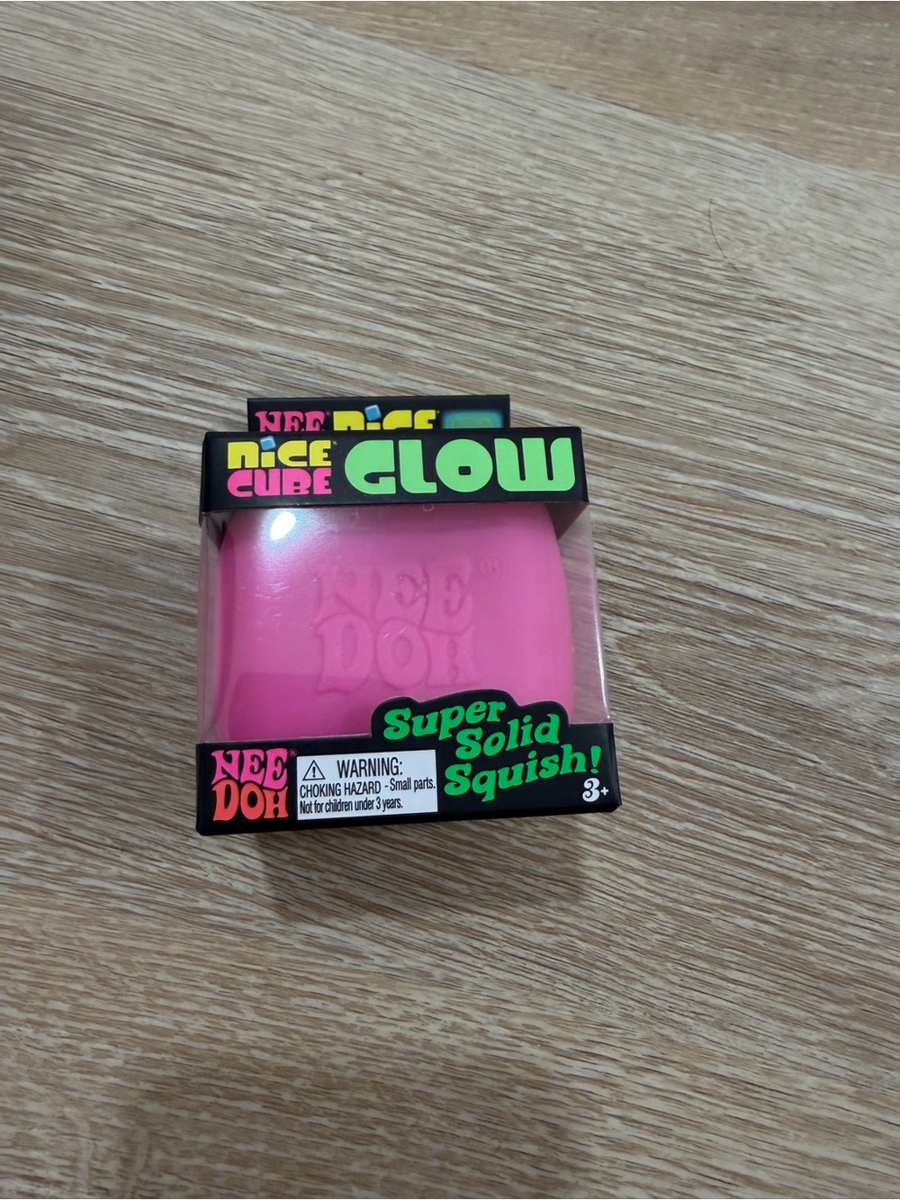 Glow Super Solid Squish! Pink Kids Toy